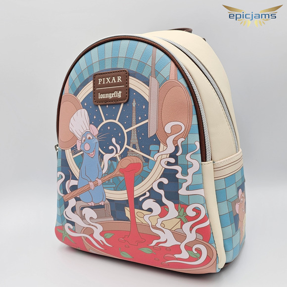 Loungefly Disney Pixar Ratatouille Remy Soup Mini Backpack - Picture 3 of 5